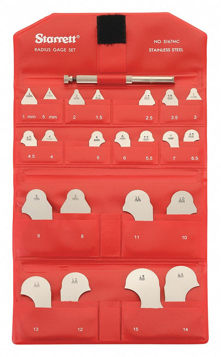 Radius Gauge Set Accuracy +/- .002 