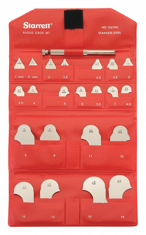 Radius Gauge Set Accuracy +/- .002 