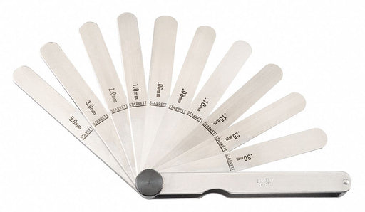 Feeler Gauge Set Dimension Type Metric