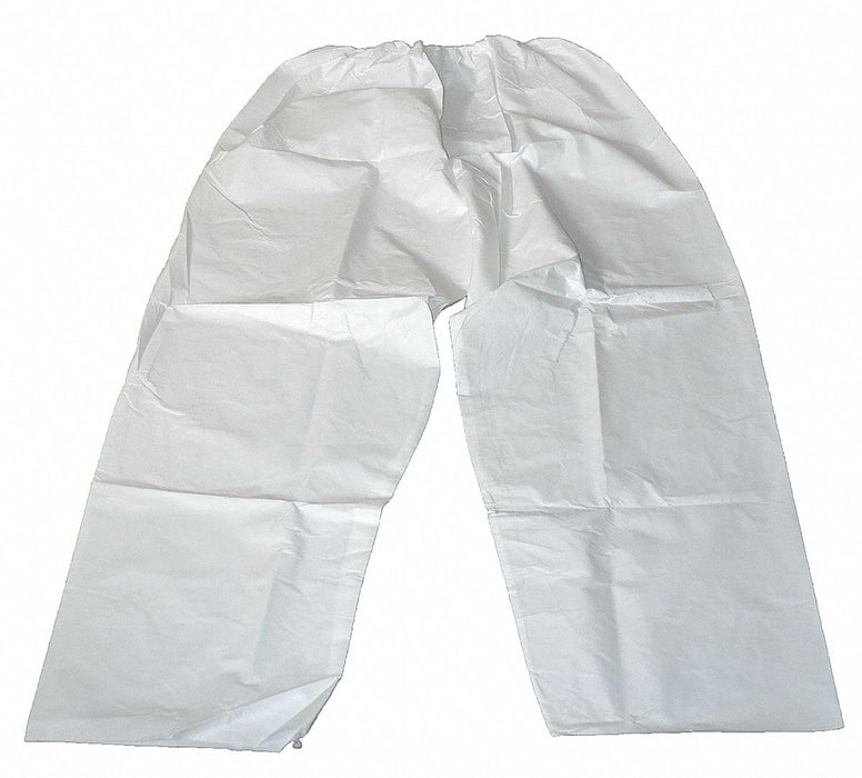 Pants S/M White PE Film Laminate/PP PK12