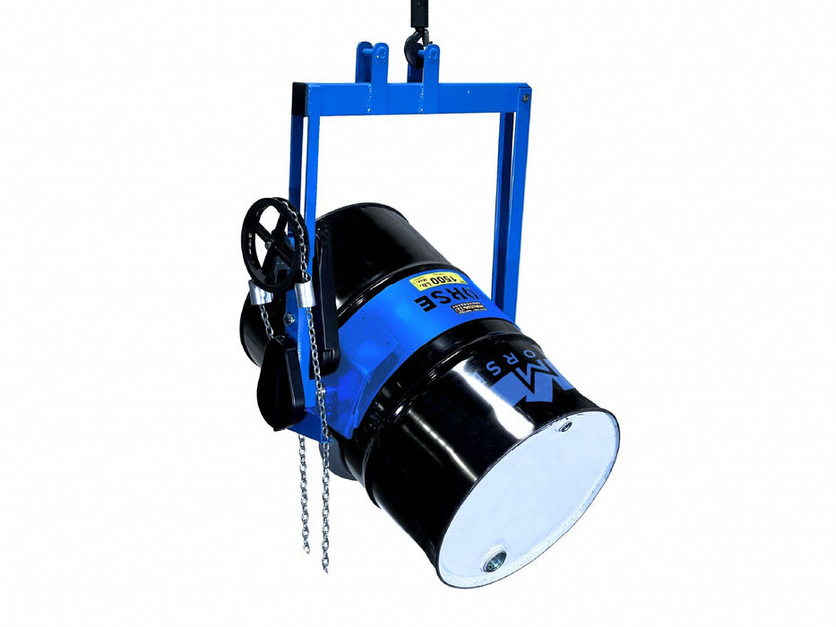 DrumLifterandPourer Blue Vertical Steel