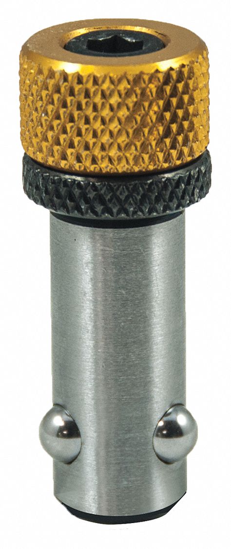 Ball Lock Bolt 2 in H 1 in W 1/4 in Hex