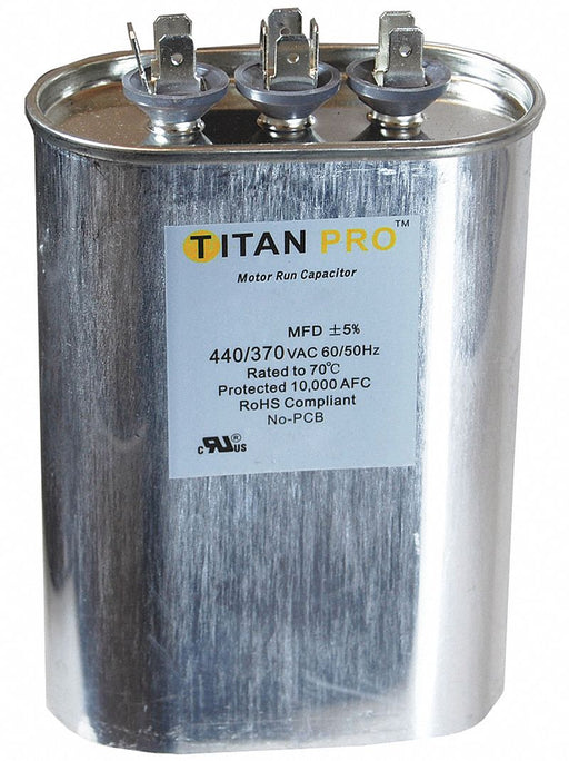Motor Dual Run Capacitor 370 to 440V AC