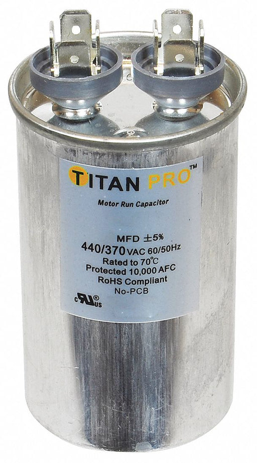 Motor Run Capacitor 5 MFD 2 43/64  H