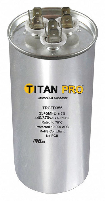 Motor Dual Run Capacitor 370 to 440V AC