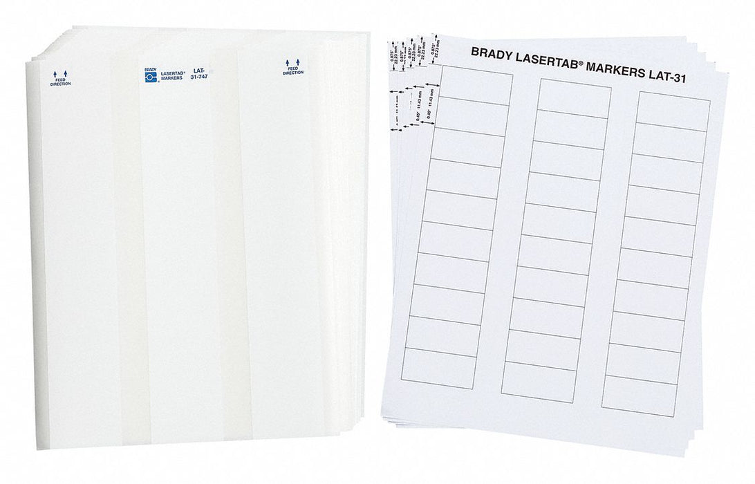 WraparoundLabel White 2inW PK34