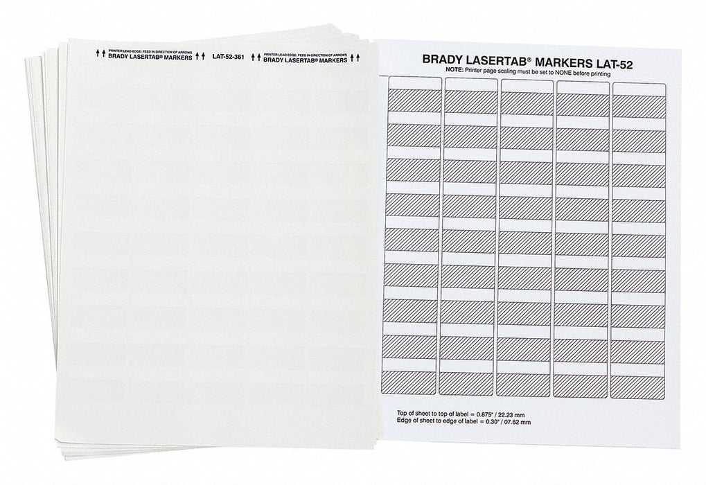 WraparoundLabel White 1-1/2inW PK23