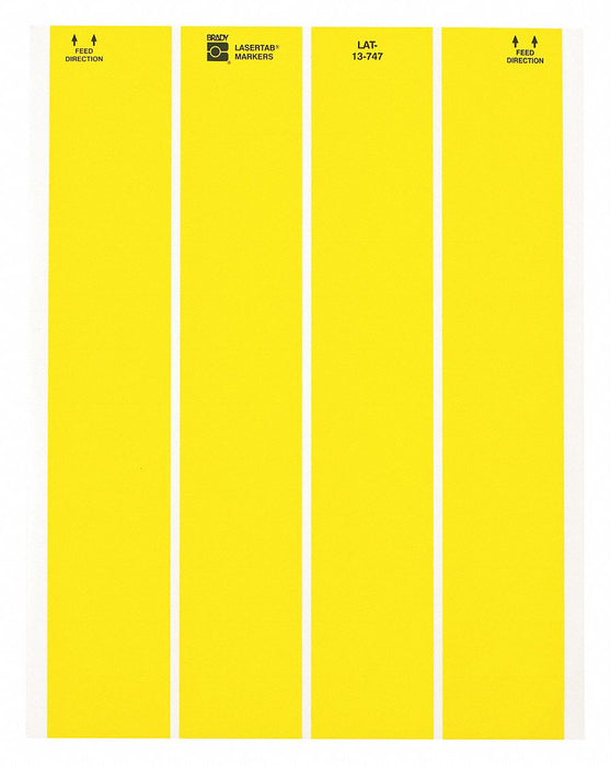 PrecutLabelSheet Yellow Polyester PK57