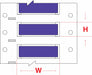 SleeveLabel Violet Polyolefin 3/4inW