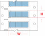 Sleeve Label Blue Polyolefin 1/8 in W