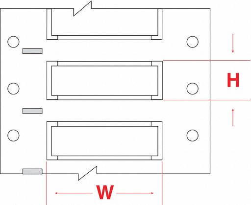 SleeveLabel White Polyolefin 1/8inW
