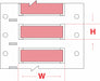 Sleeve Label Pink Polyolefin 1/4 in W