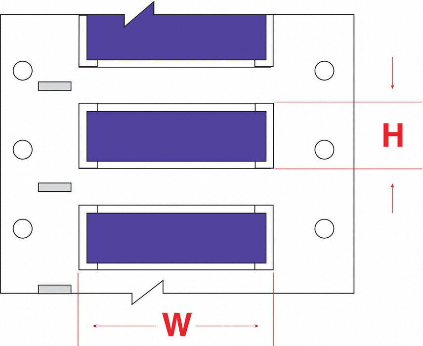 SleeveLabel Violet Polyolefin 1/4inW