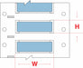 Sleeve Label Blue Polyolefin 3/4 in W