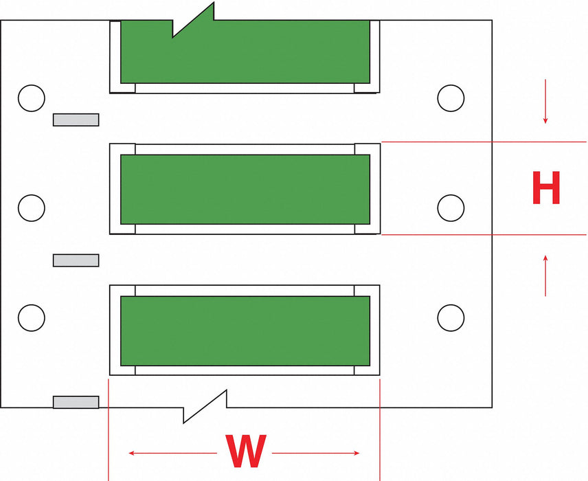 SleeveLabel Green Polyolefin 1/2inW