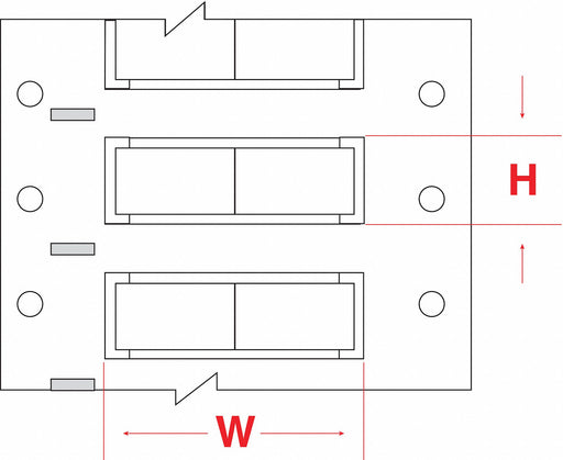 SleeveLabel White Polyolefin 1/4inW