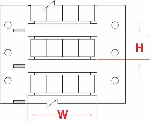 SleeveLabel White Polyolefin 1/2inW