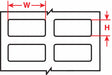 Pre-Cut Label Stock Roll White Matte