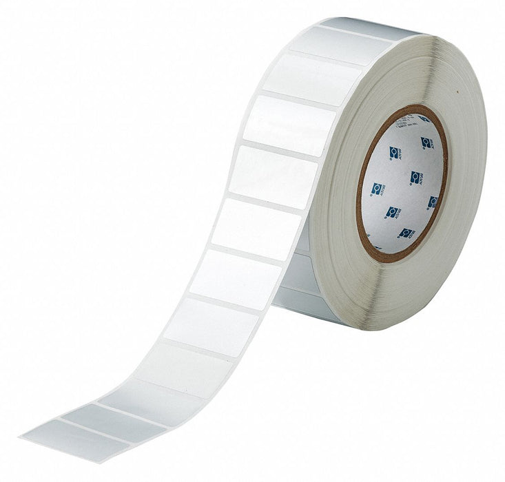 Pre-Cut Label Stock Roll Silver Gloss