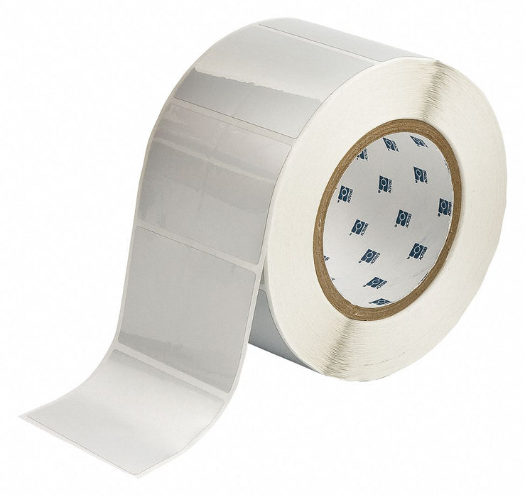 Pre-Cut Label Stock Roll Silver Gloss
