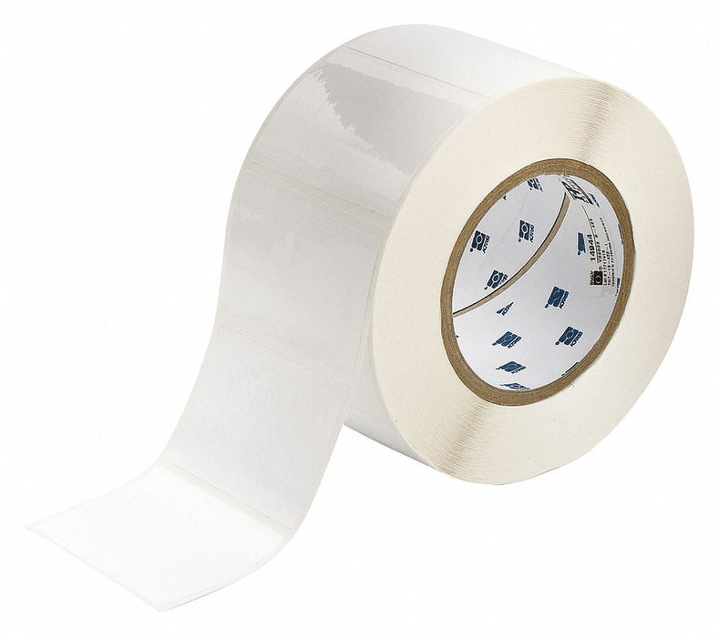 Pre-Cut Label Stock Roll White Gloss