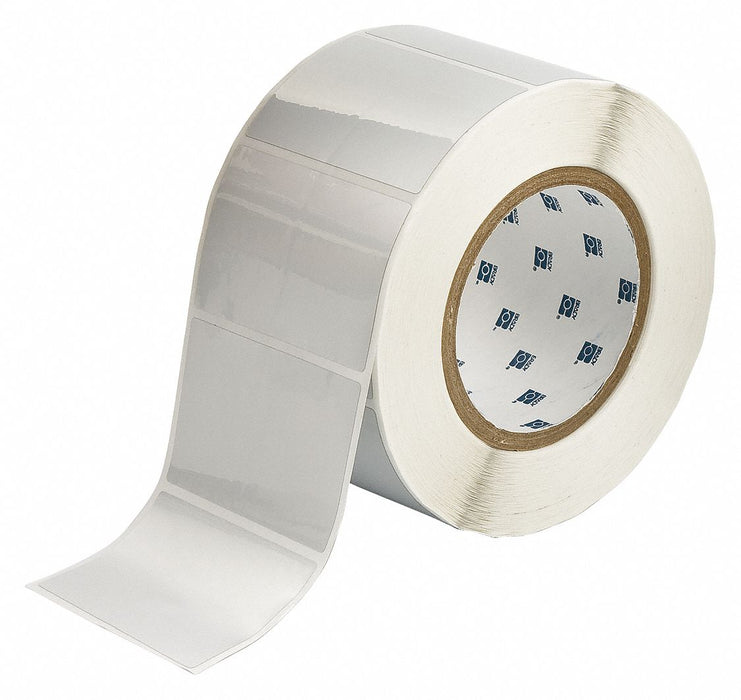 Pre-Cut Label Stock Roll Silver Gloss