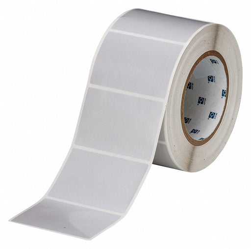 Pre-Cut Label Stock Roll Gray Satin