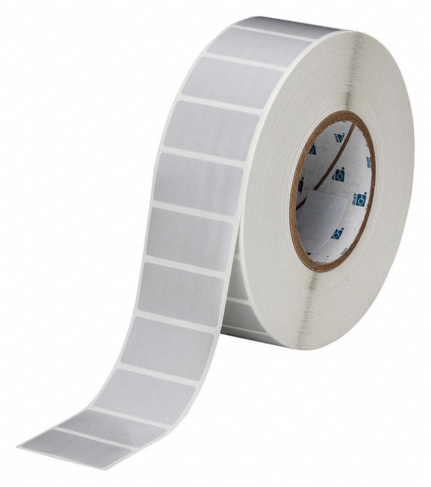 Pre-Cut Label Stock Roll Gray Satin