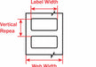 Wraparound Label White Nylon 1 in W
