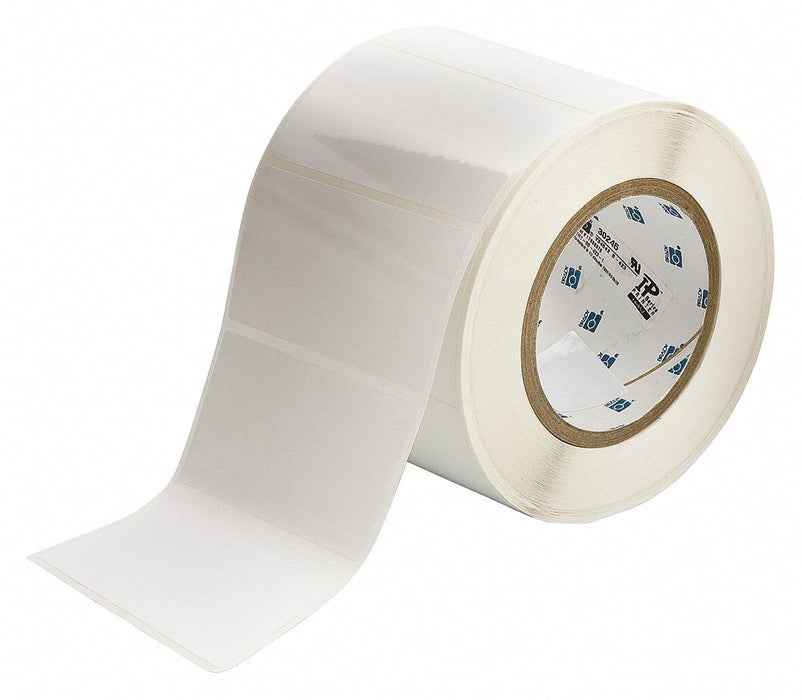 Pre-Cut Label Stock Roll White Gloss