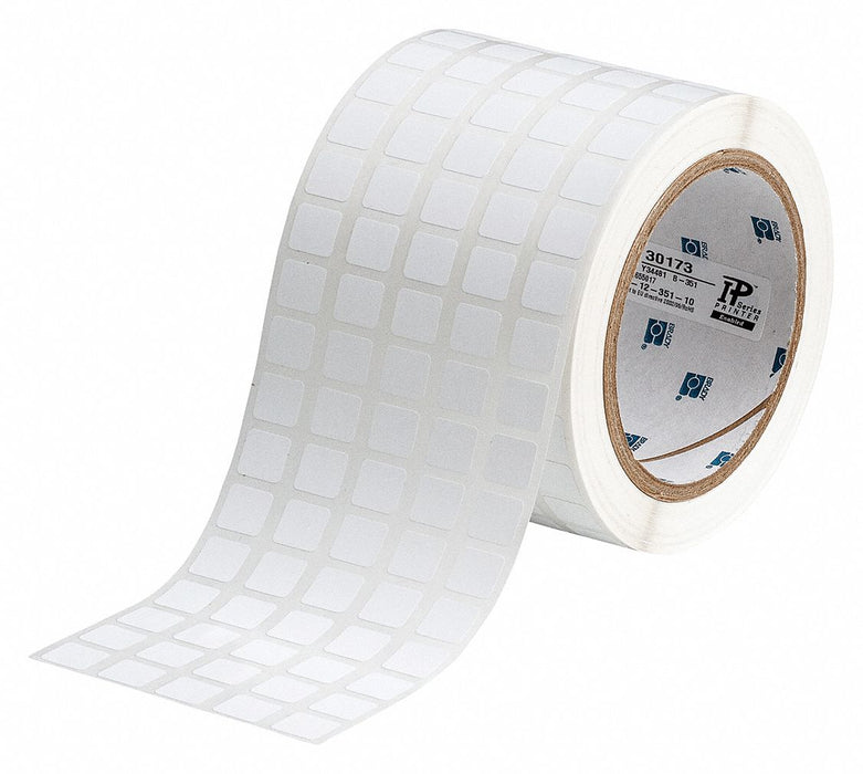 Pre-Cut Label Stock Roll White Matte