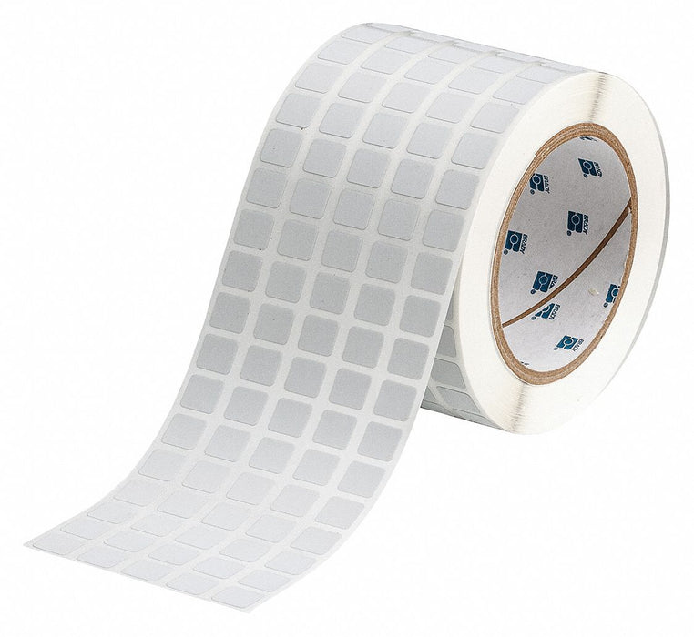 Pre-Cut Label Stock Roll Silver Matte