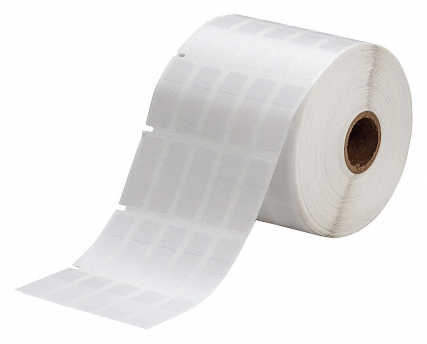 Wraparound Label White Vinyl 1/2 in W