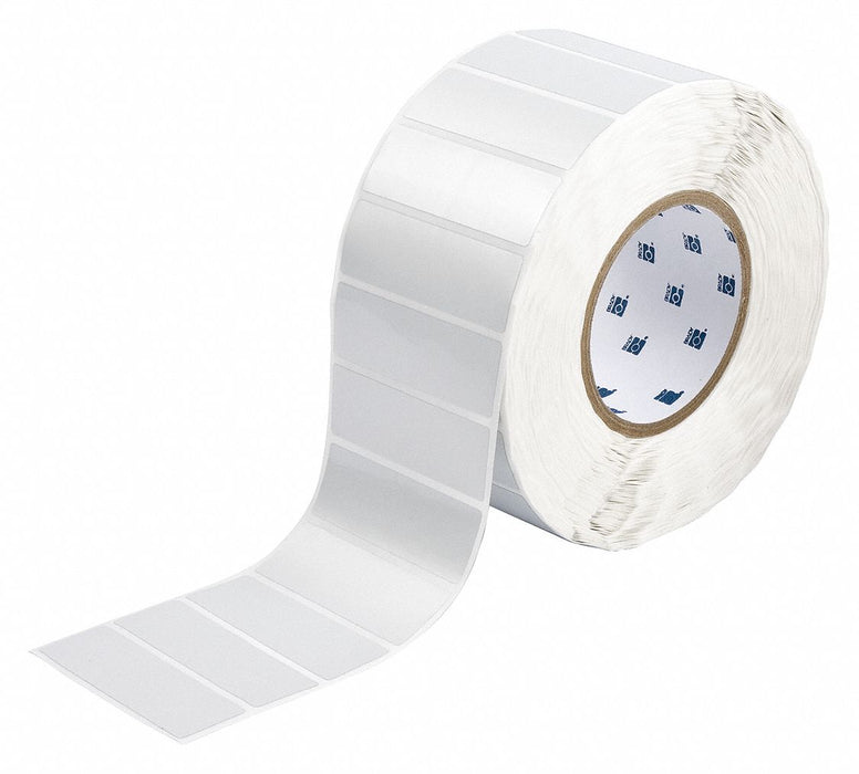 Pre-Cut Label Stock Roll Silver Gloss