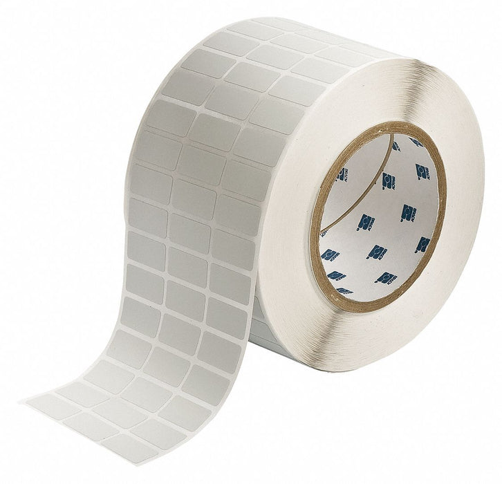 Pre-Cut Label Stock Roll Silver Gloss