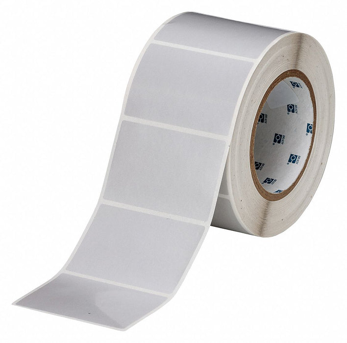Pre-Cut Label Stock Roll Gray Satin