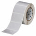 Pre-Cut Label Stock Roll Gray Satin