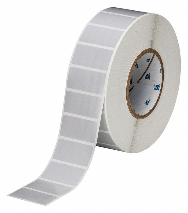 Pre-Cut Label Stock Roll Gray Satin