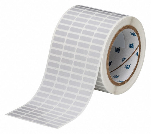 Pre-Cut Label Stock Roll Gray Satin