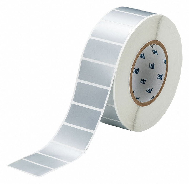 Pre-Cut Label Stock Roll Silver Matte
