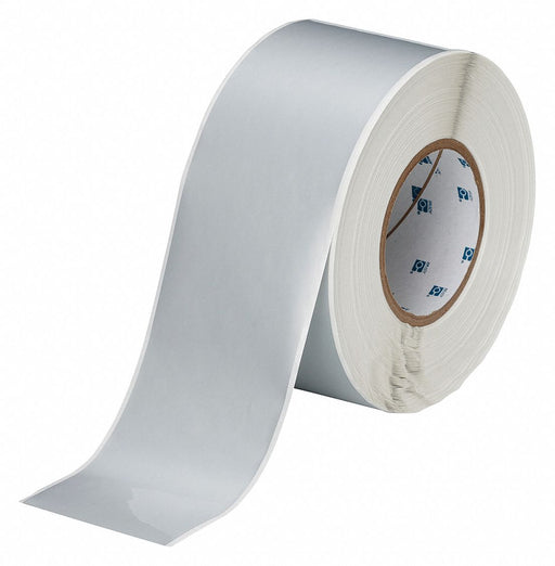 ContinuousLabelStock Silver Gloss 3inW