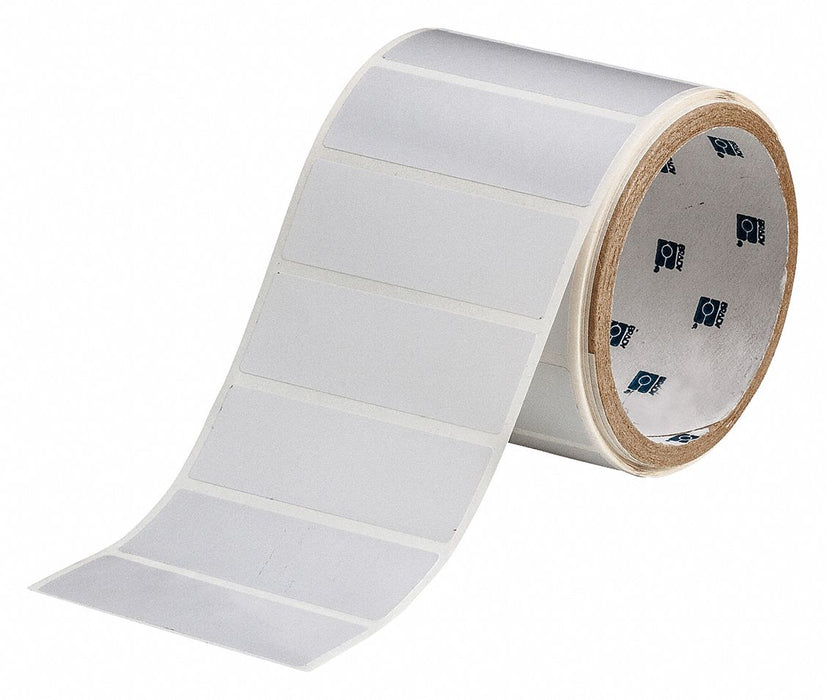 Pre-Cut Label Stock Roll Gray Satin