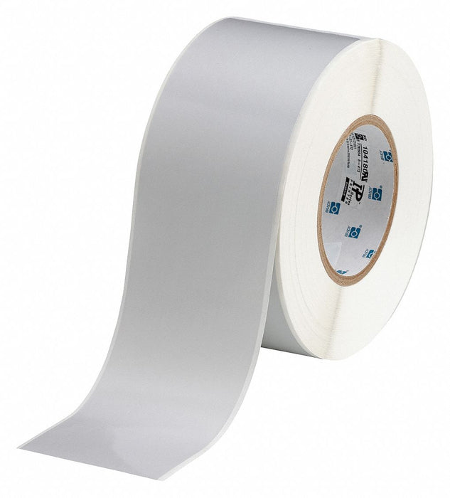 ContinuousLabelStock Gray Satin 3inW