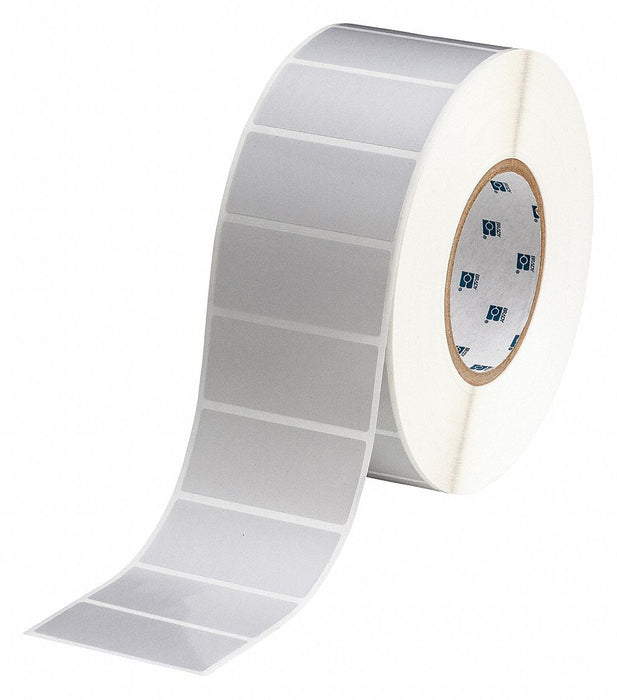 Pre-Cut Label Stock Roll Gray Satin