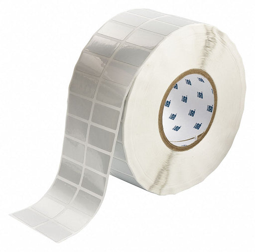 Pre-Cut Label Stock Roll Silver Gloss