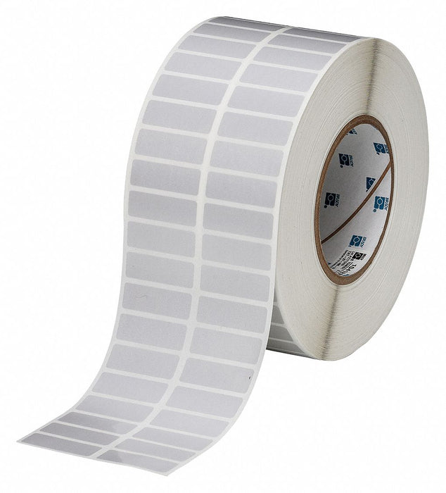 Pre-Cut Label Stock Roll Gray Satin