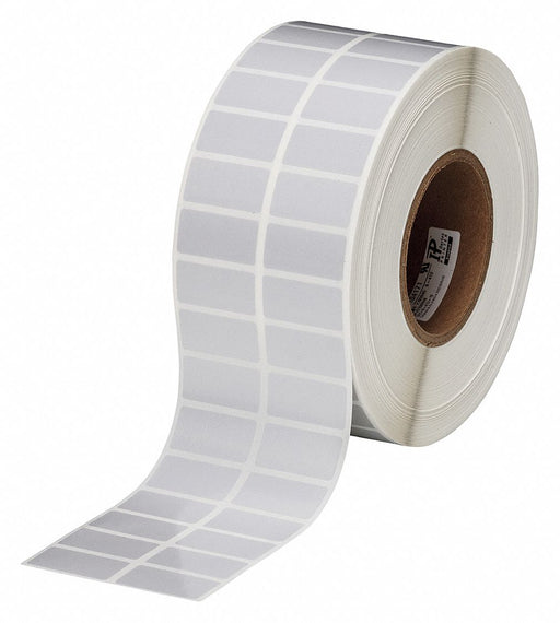 Pre-Cut Label Stock Roll Gray Satin