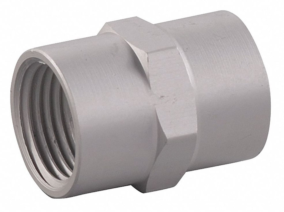 Pipe Coupling Aluminum 1/4 in FNPT