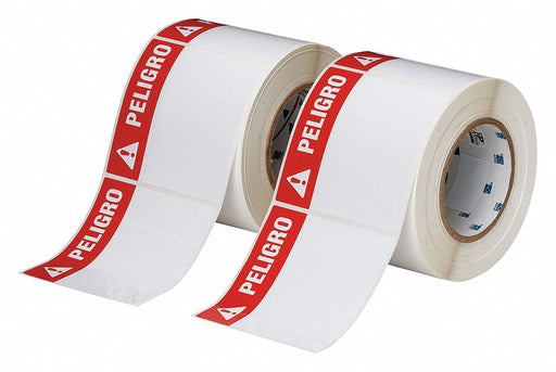 Pre-Cut Label Stock Roll White Gloss