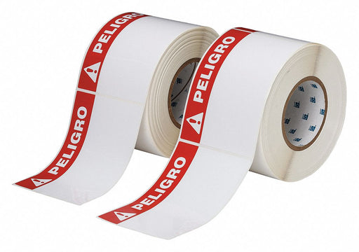 Pre-Cut Label Stock Roll White Gloss